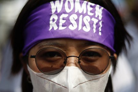 Feminists Group Stage Protest Ahead of Women’s Day in Philippines