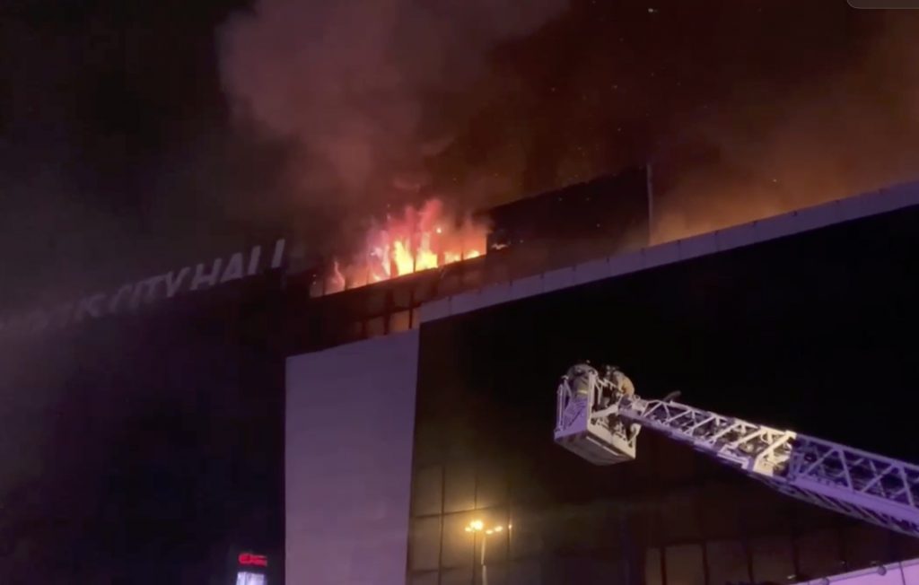 Shooting and fire in Crocus City Hall concert venue