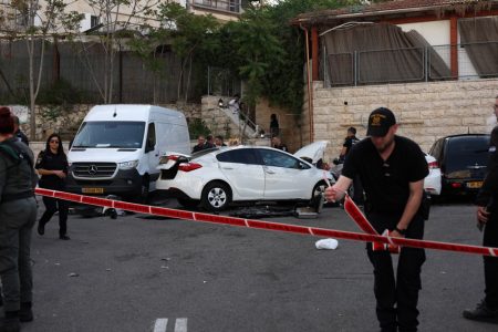 Two Palestinians Ram into Israelis in Jerusalem