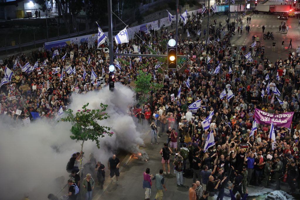 Protest calling for release of Gaza hostages in Tel Aviv