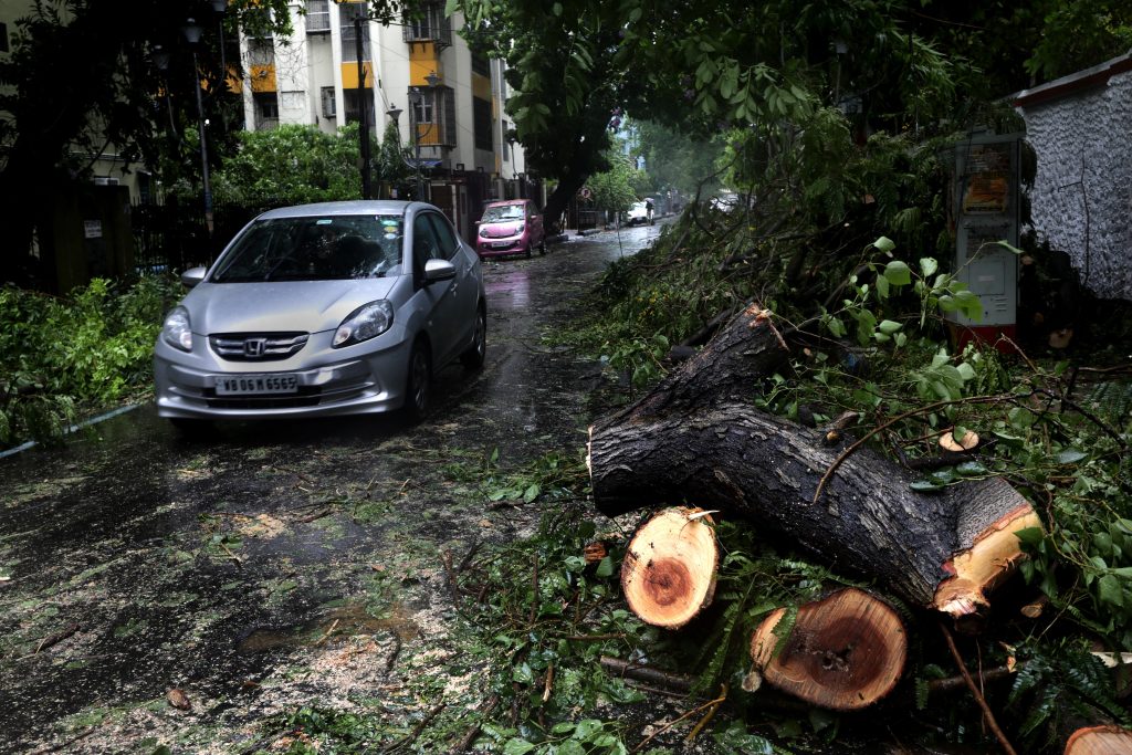 Authorities begin clean-up in the aftermath of tropical cyclone Remal making landfall in West Bengal