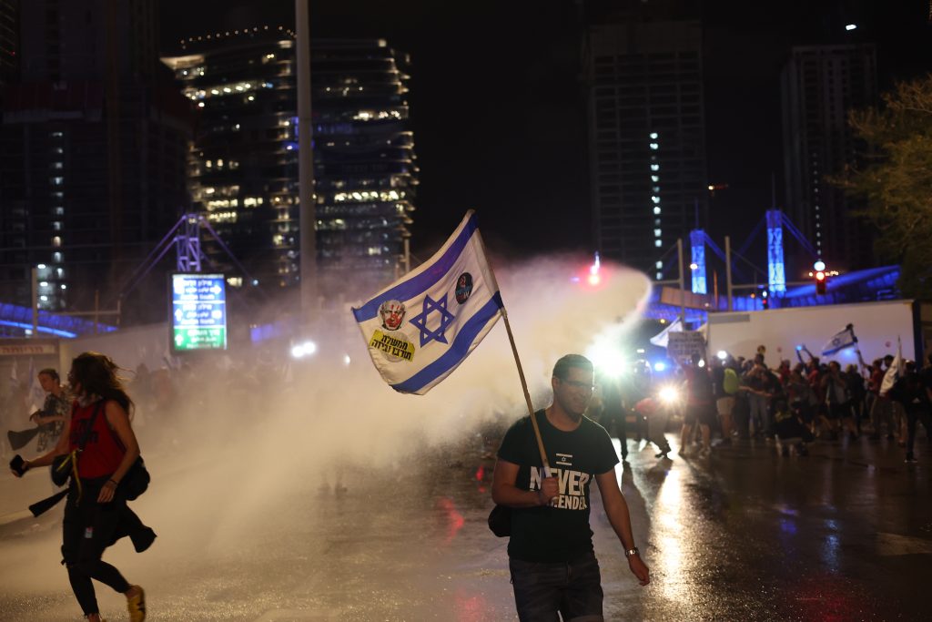 Anti-government protest in Tel Aviv calls for immediate release of hostages from Gaza