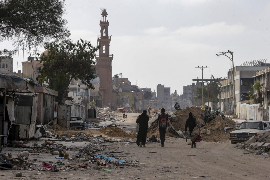 Destruction in Khan Younis, southern Gaza Strip