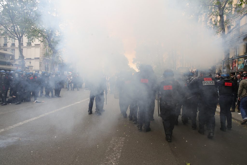 French unions rally on International Workers' Day