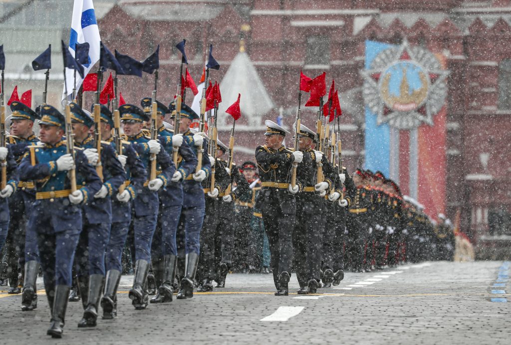 Russia stages its annual Victory Day parade on Moscow's Red Square