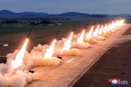 North Korea Conducts Military Drill