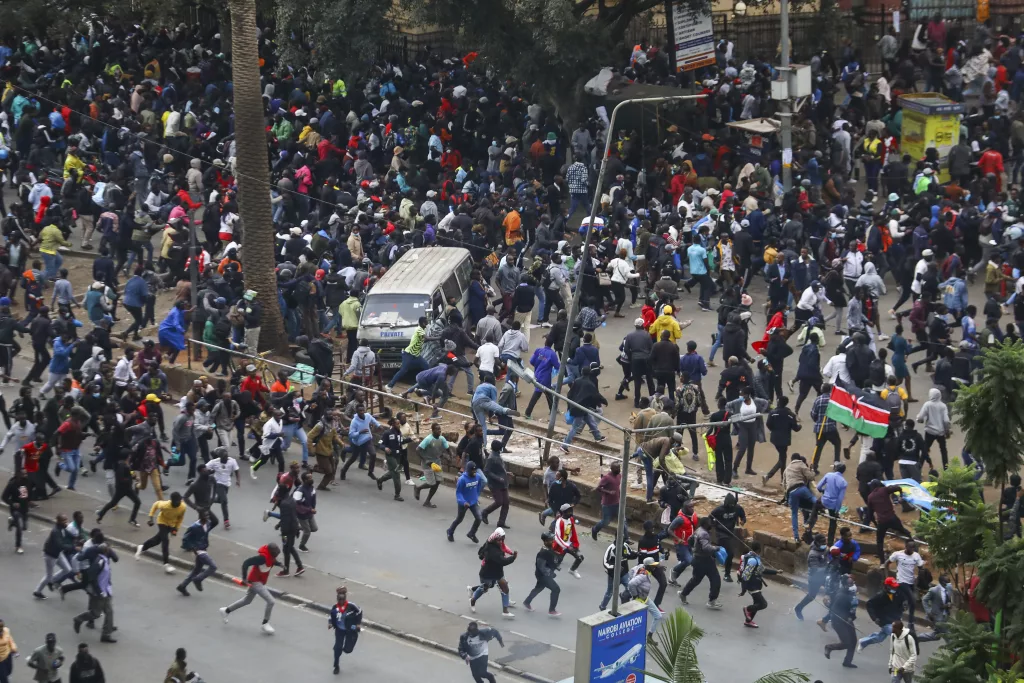 Protests against tax hikes in Nairobi
