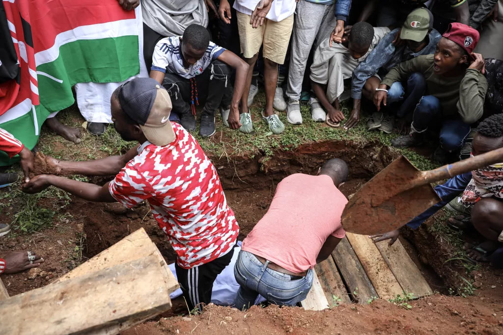 Funeral for 19-year-old victim of police shootings during deadly protests in Nairobi