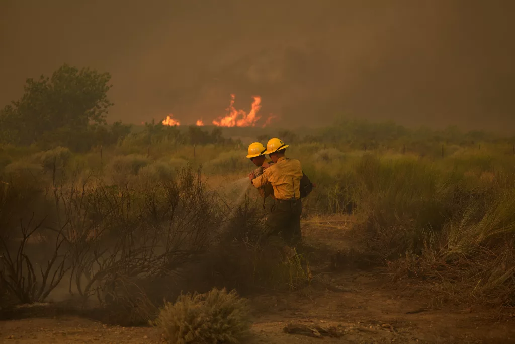 Post fire breaks out in California