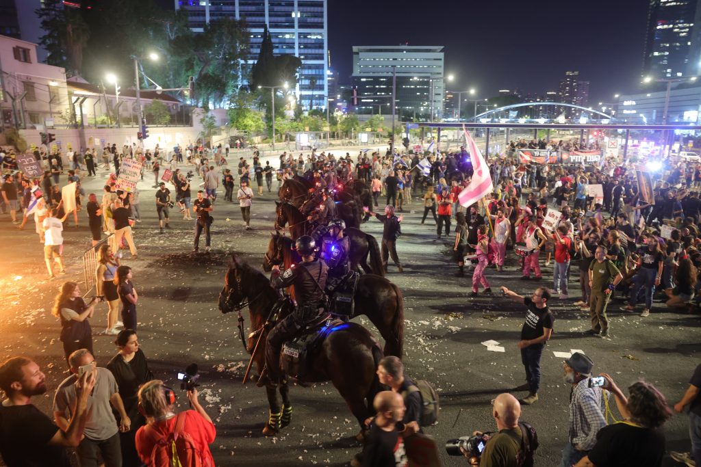 Protesters demand release of hostages in Tel Aviv