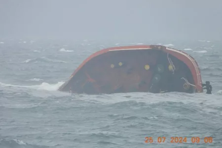 One Went Missing after Typhoon Gaemi Sinks Fuel Tanker off Philippines