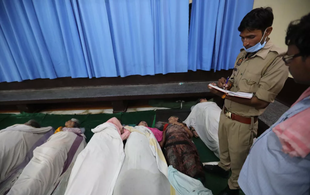 More than 100 people dead in stampede at religious gathering in northern India