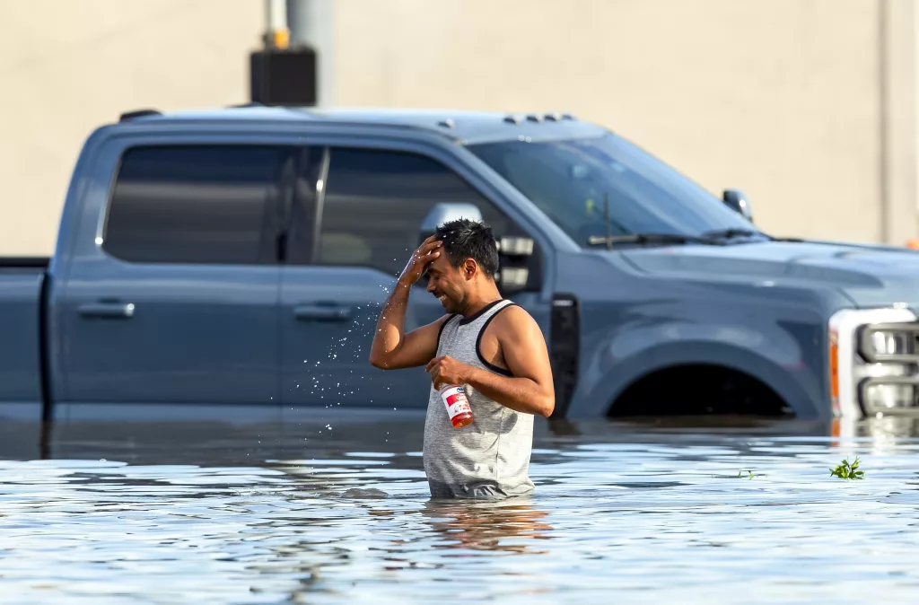 Hurrican Beryl in Houston, Texas