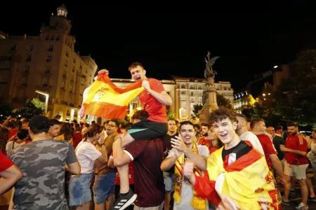 Spanish People Celebrate National Team’s Victory