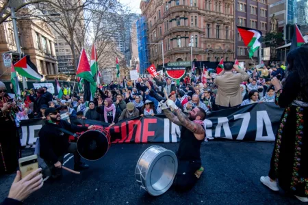 Pro-Palestinian Rally Held in Sydney, Australia