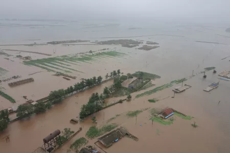 5,000 People Trapped due to Floodwaters in North Korea