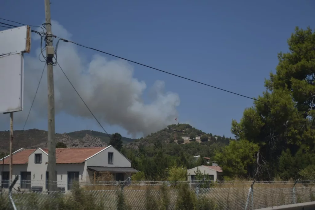 URLA VE ÇEŞME'DE ORMAN YANGINI