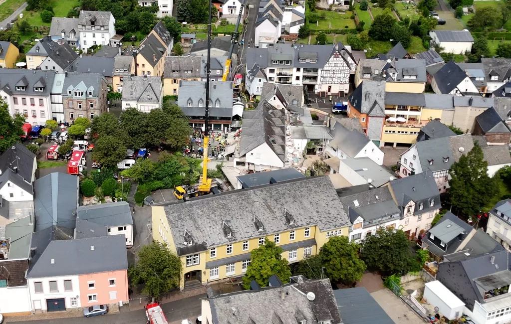 Two people dead and more are trapped in partial hotel collapse in Germany