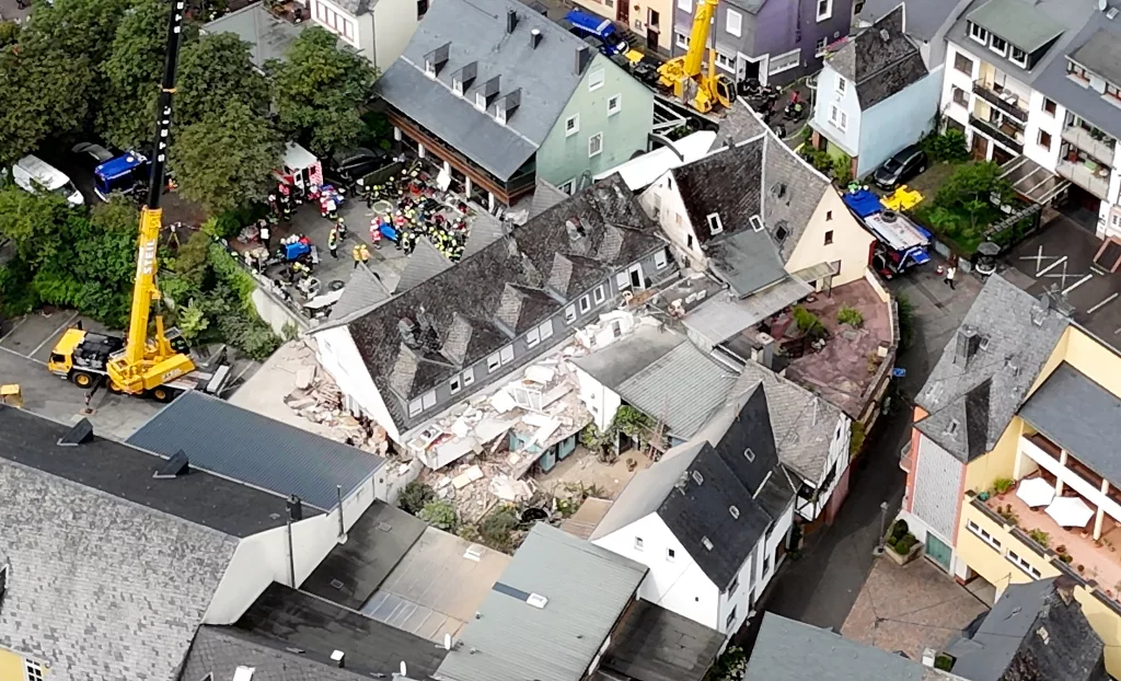 Two people dead and more are trapped in partial hotel collapse in Germany