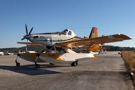 Turkish Firefighting Aircrafts Arrive in Greece to Combat Wildfires