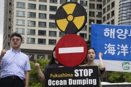 Japans Protest 1 Year after Government Approves Discharging Wastewater into Pacific