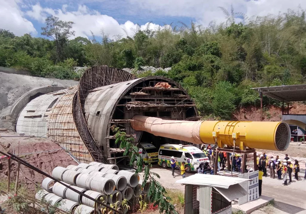 All three workers trapped in collapsed Thai-Chinese train tunnel found dead