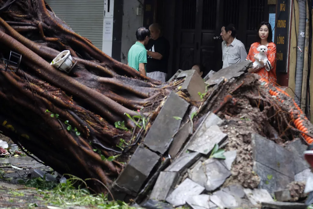 Four dead and dozens injured after typhoon Yagi makes landfall in Vietnam