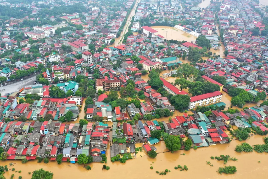 At least 3,500 households evacuated in Vietnam's Yen Bai province due to floods after Typhoon Yagi