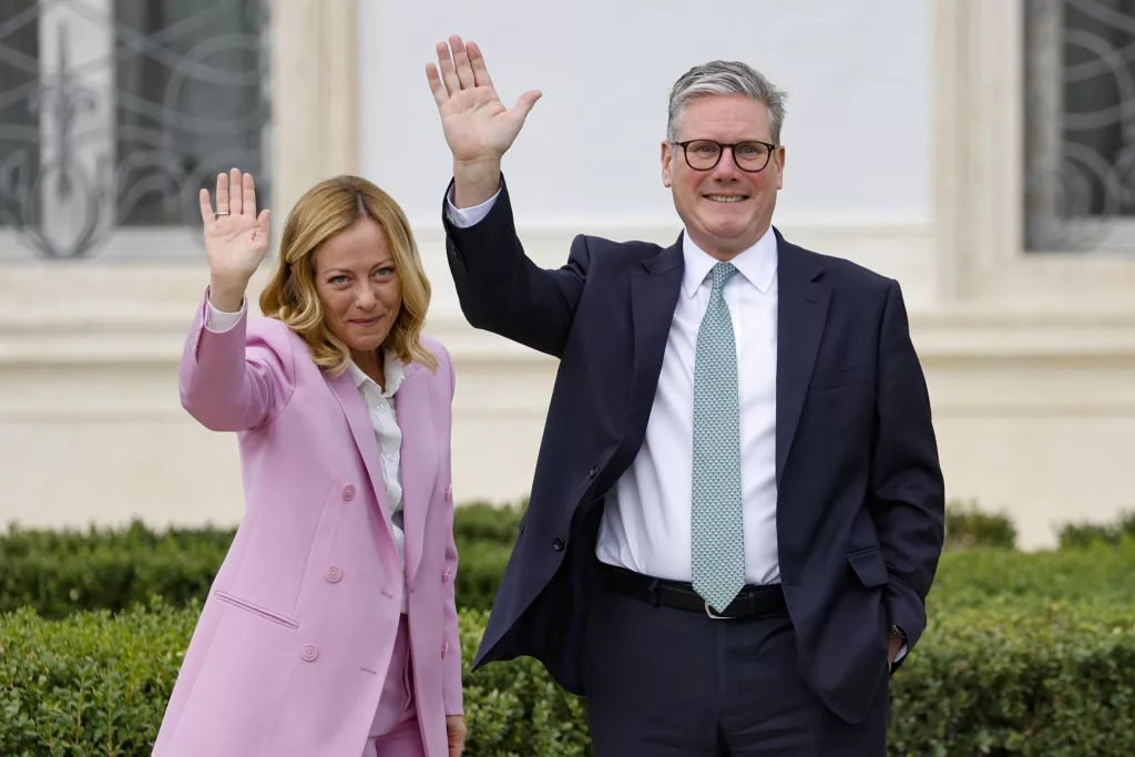 British Prime Minister Keir Starmer visits Rome
