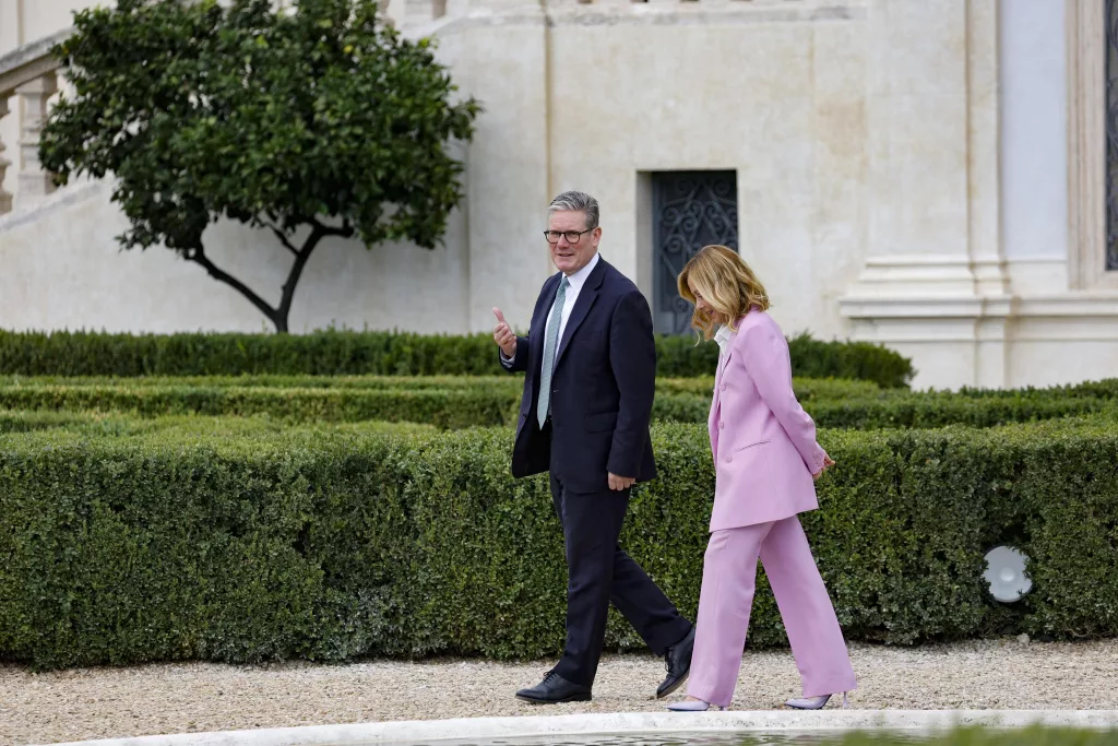 British Prime Minister Keir Starmer visits Rome