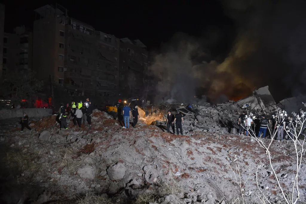 Israel carries out strike in the southern suburbs of Beirut