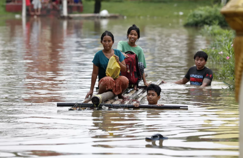 Floods in Myanmar due to Typhoon Yagi