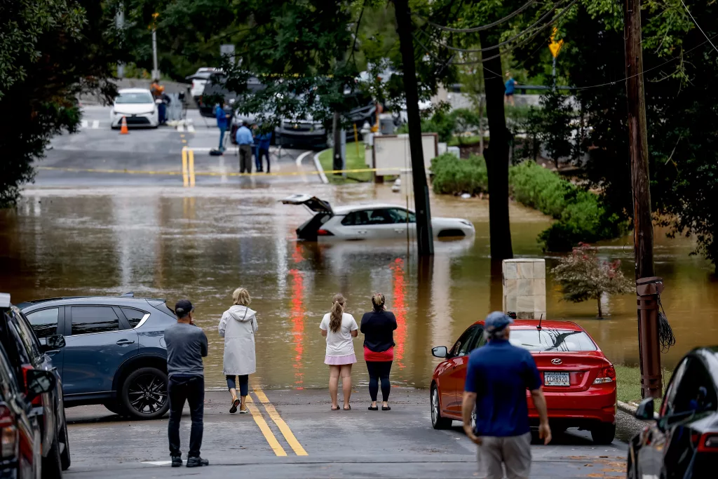 Effects of Tropical Storm Helene in Atlanta, Georgia