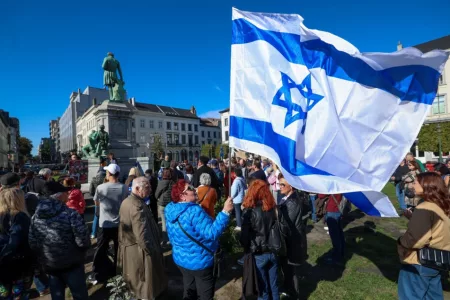 Rally to Urge Release of Israeli Hostages Held in Brussels