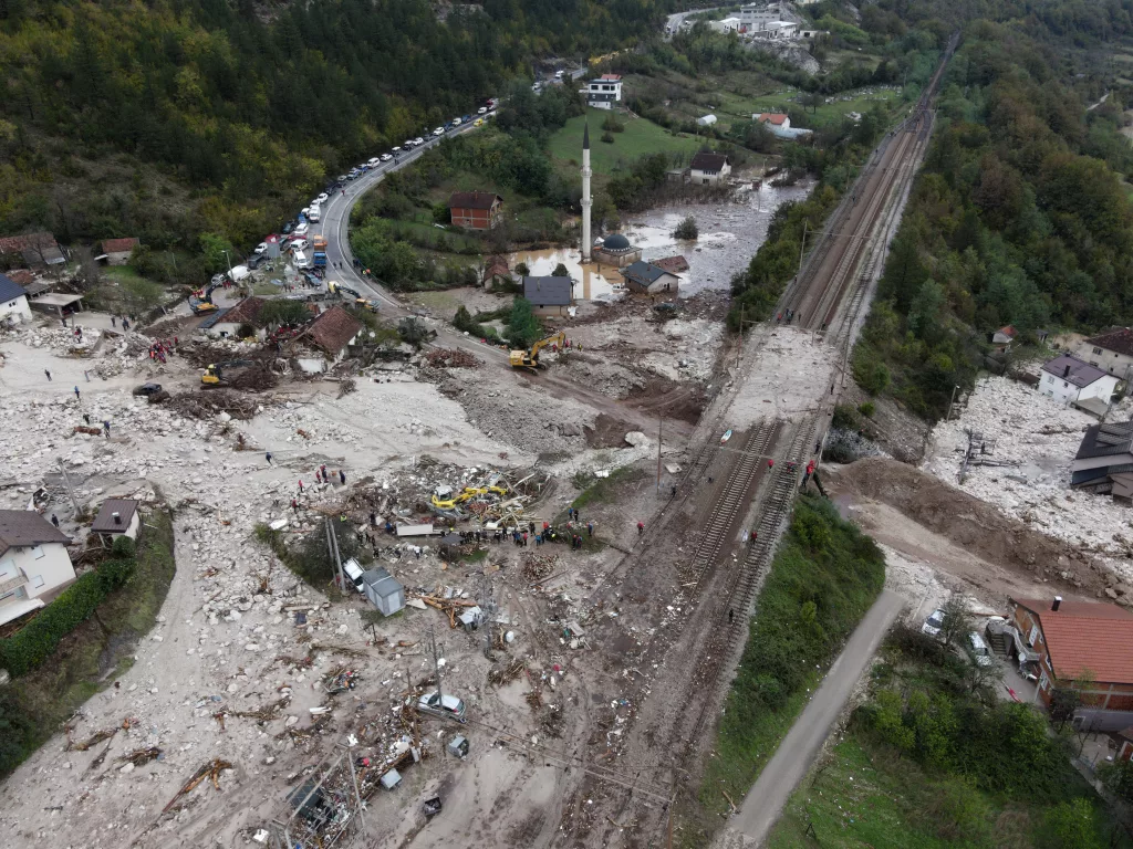 More than a dozen people killed in flash floods across Bosnia and Herzegovina