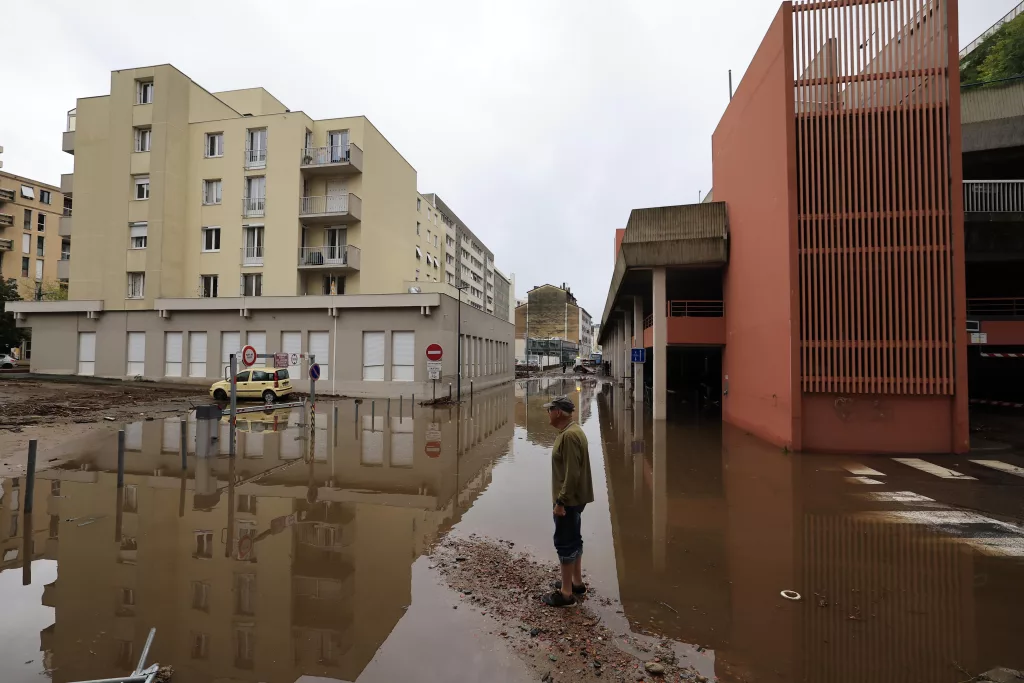 Flooding in southern France after heavy rains