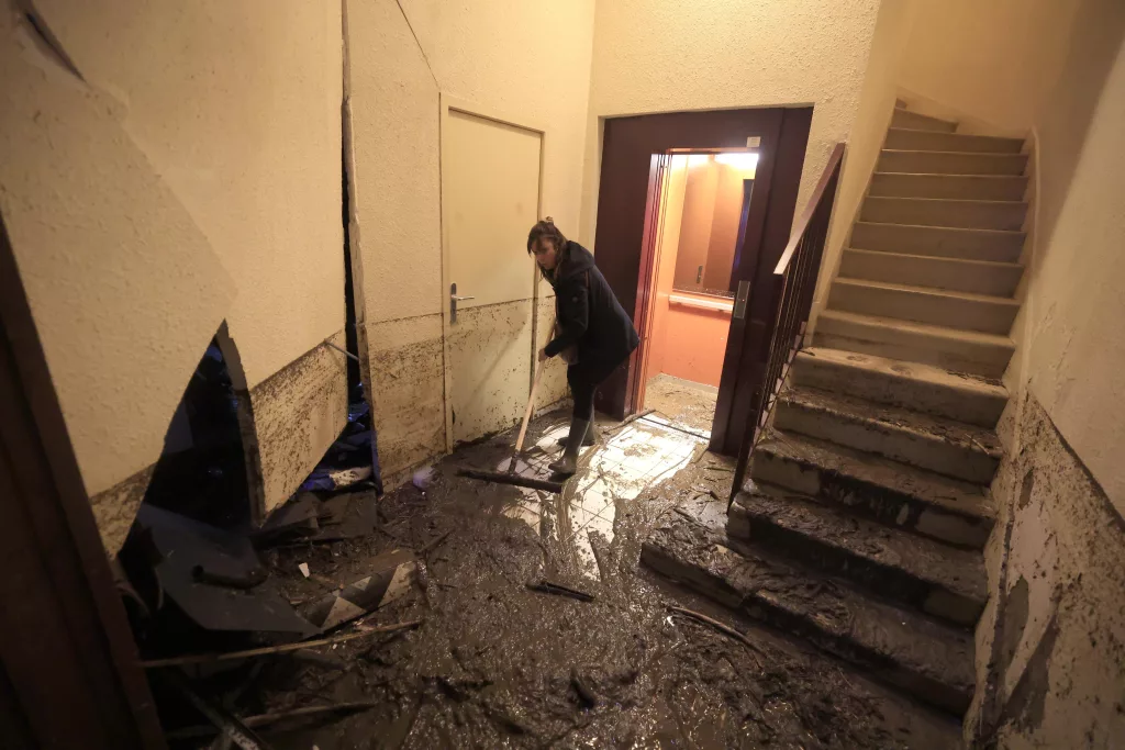Flooding in southern France after heavy rains