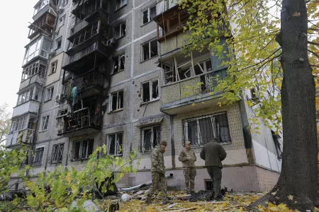 Nine Injured After Russia’s Drone Attack on Kyiv