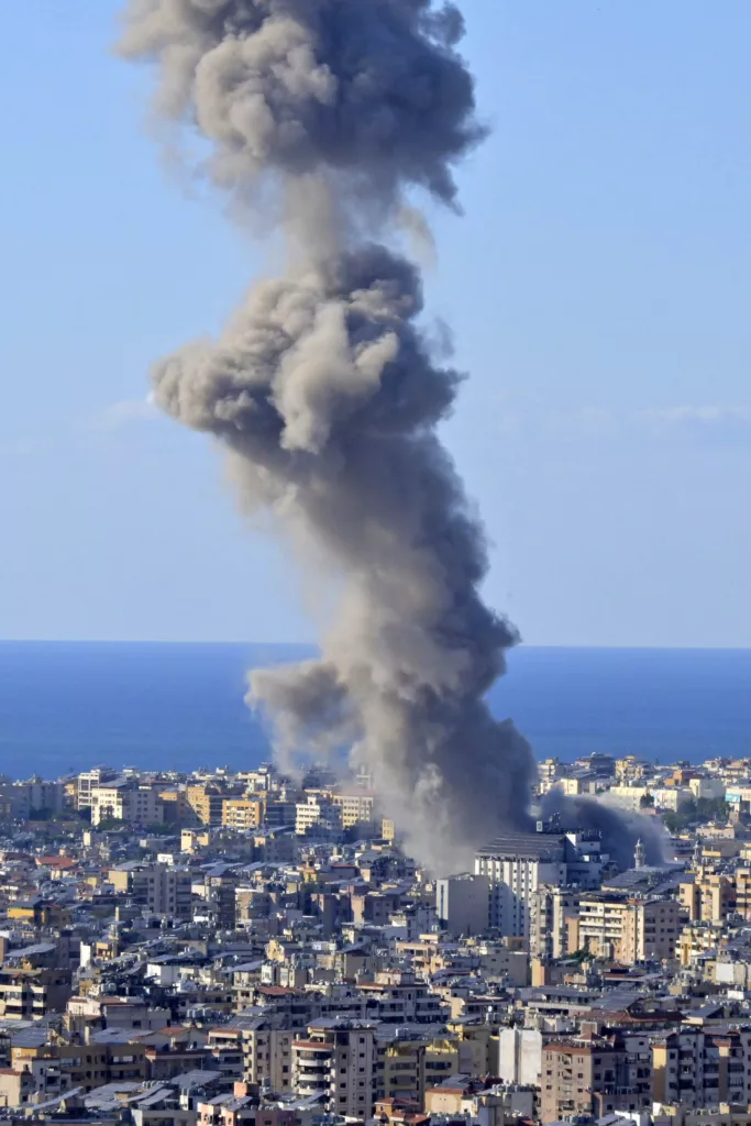 Israeli army carries air strikes on Beirut's southern suburb