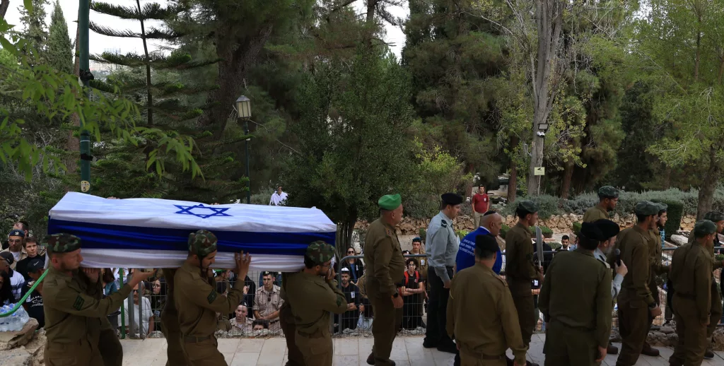 The funeral of Israeli soldier Orr Katz in Jerusalem