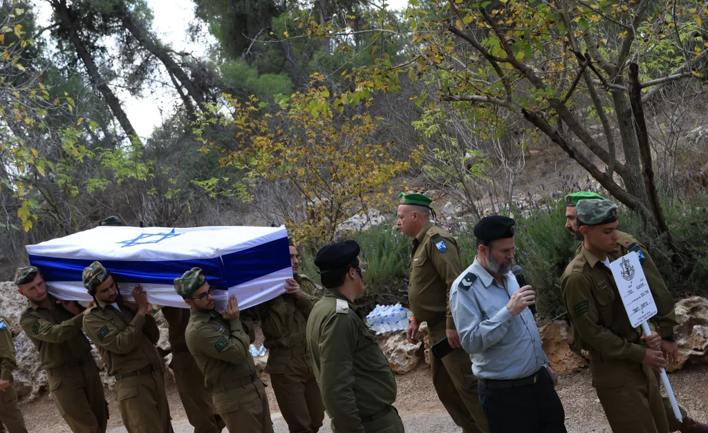 The funeral of Israeli soldier Orr Katz in Jerusalem