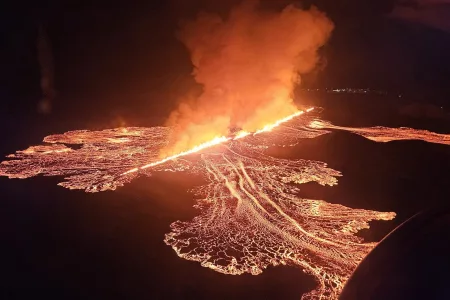 Volcano on Iceland’s Reykjanes Peninsula Erupts for 7th Time