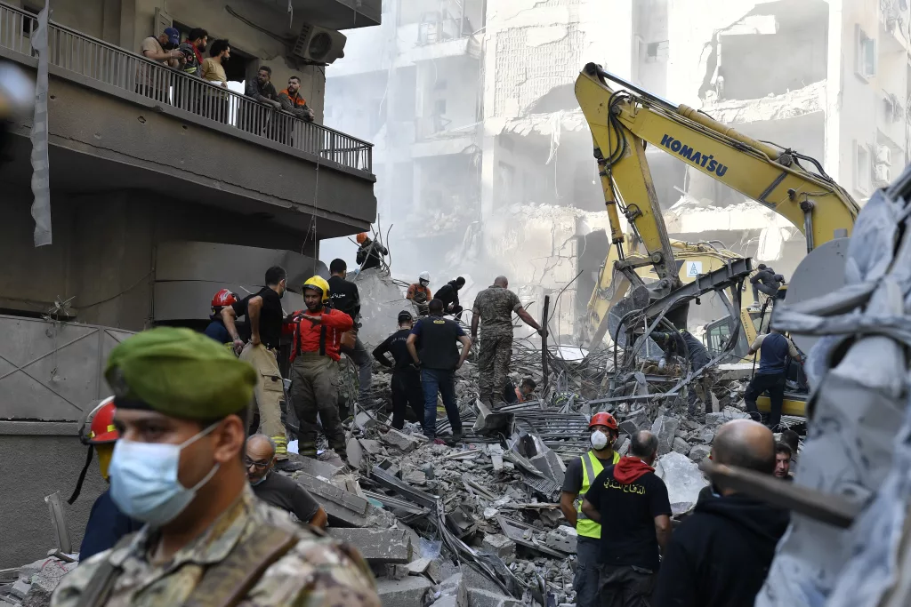 Israeli airstrikes hit residential building in the Lebanese capital Beirut