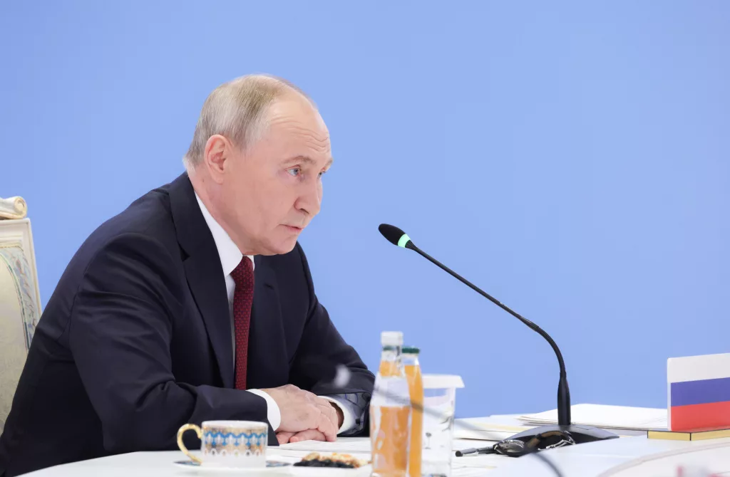 Putin attends Collective Security Treaty Organization (CSTO) meeting in Astana