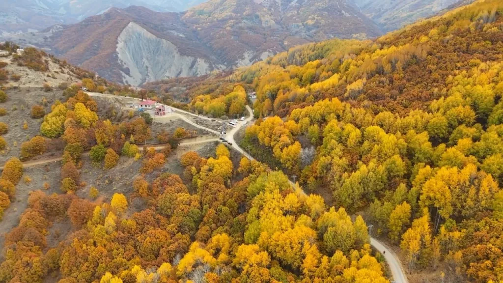 TUNCELİ'DE SONBAHARIN RENKLERİ DRON KAMERASINDA