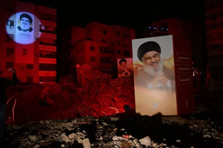 People in Beirut Commemorate Hassan Nasrallah