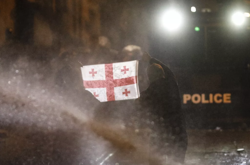 Georgian opposition protests in Tbilisi