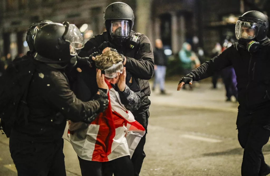 Georgian opposition protests in Tbilisi