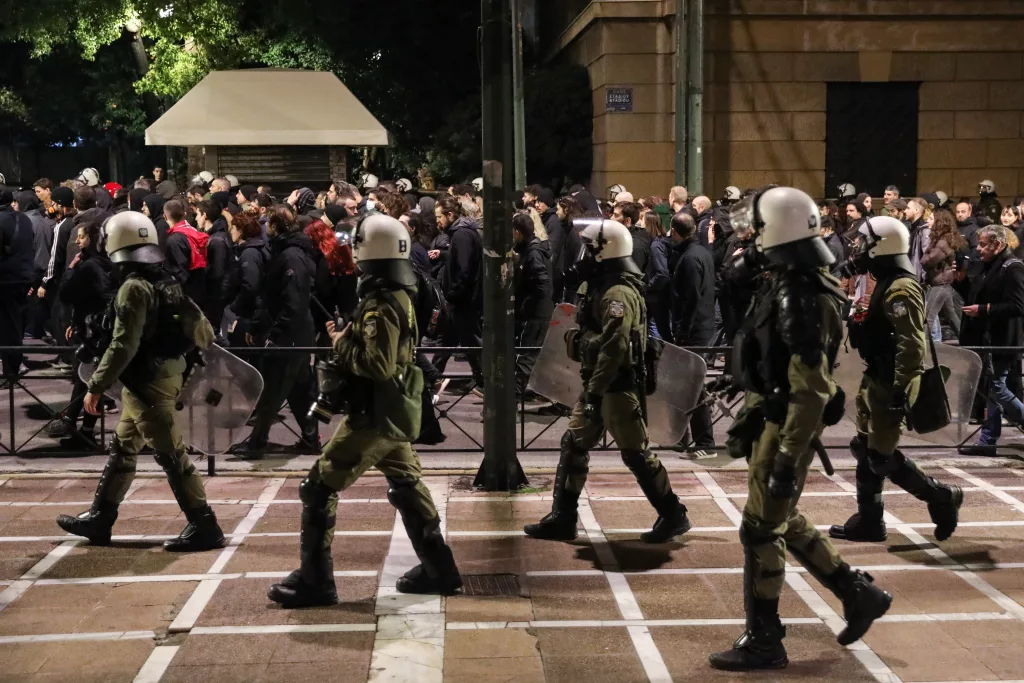 Protest in Athens marking the death anniversary of teenager Alexandros Grigoropoulos