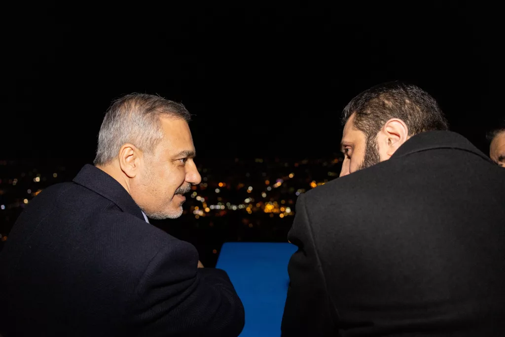 DIŞİŞLERİ BAKANI FİDAN, SURİYE'DEKİ YENİ YÖNETİMİN LİDERİ ŞARA İLE KASYUN DAĞI'NDA ÇAY İÇTİ